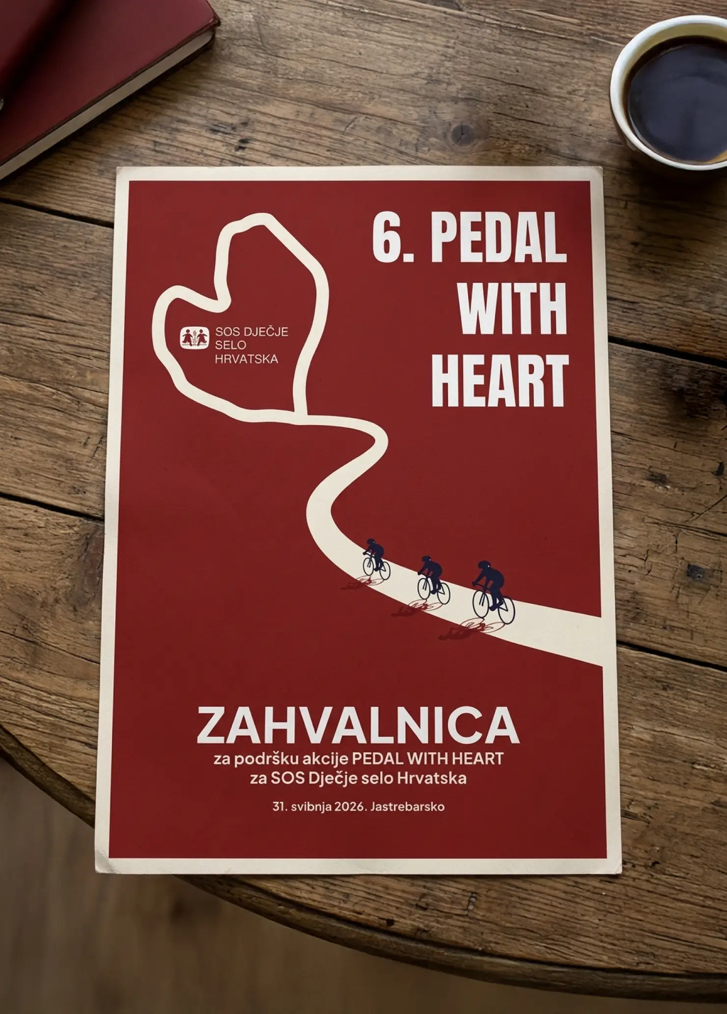Pedal with Heart zahvalnica