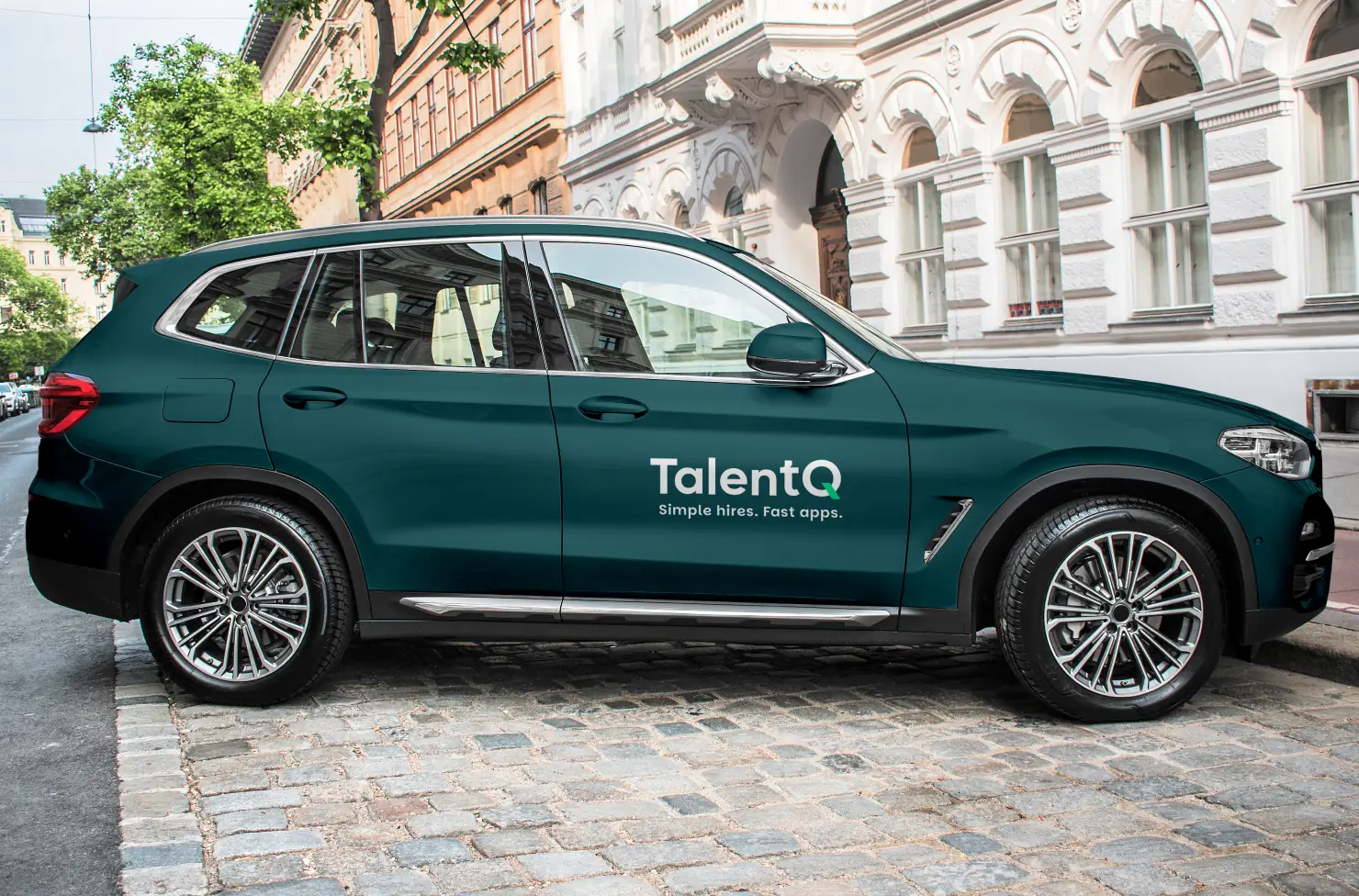 TalentQ branded car