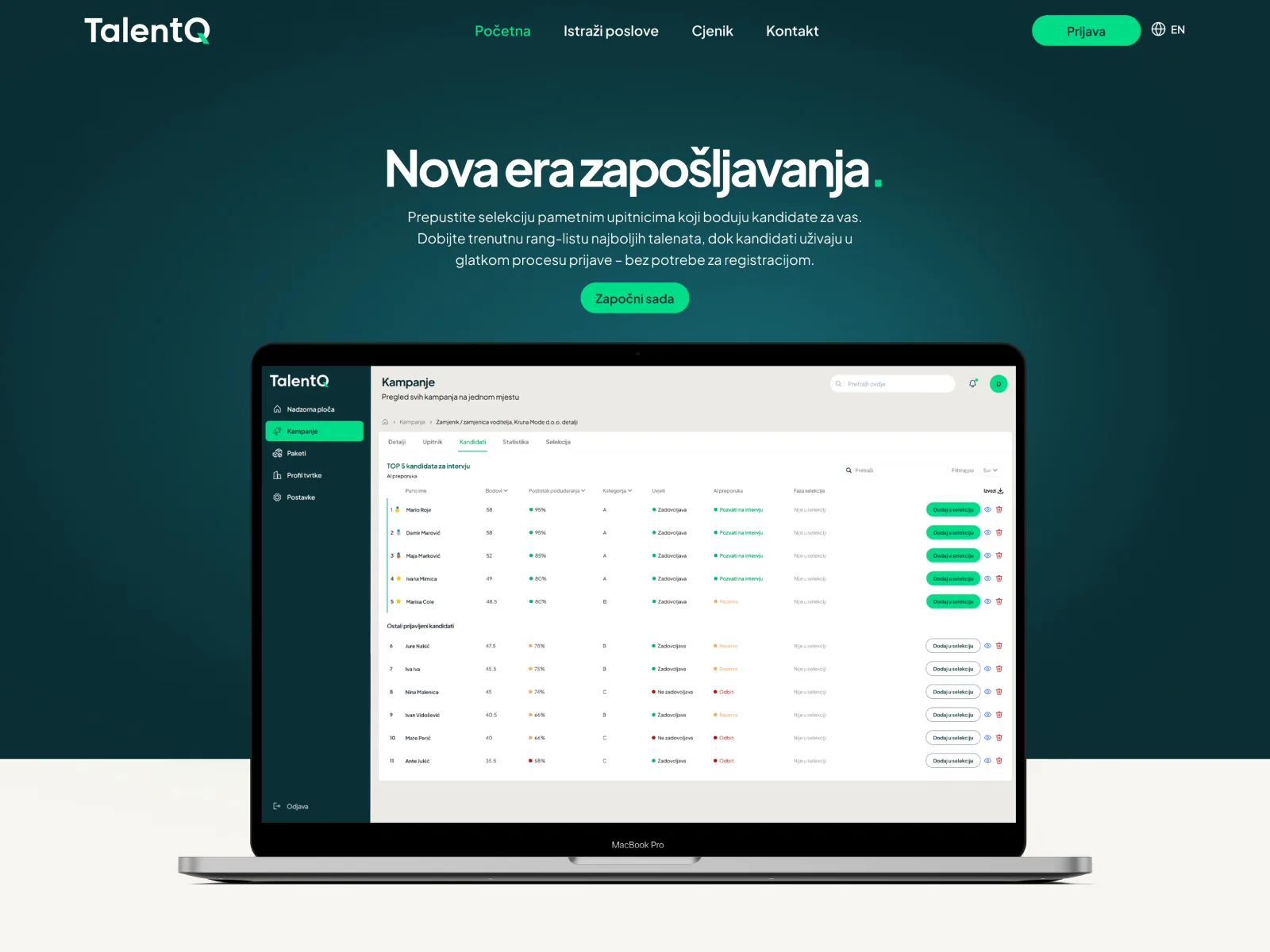 TalentQ hiring platform
