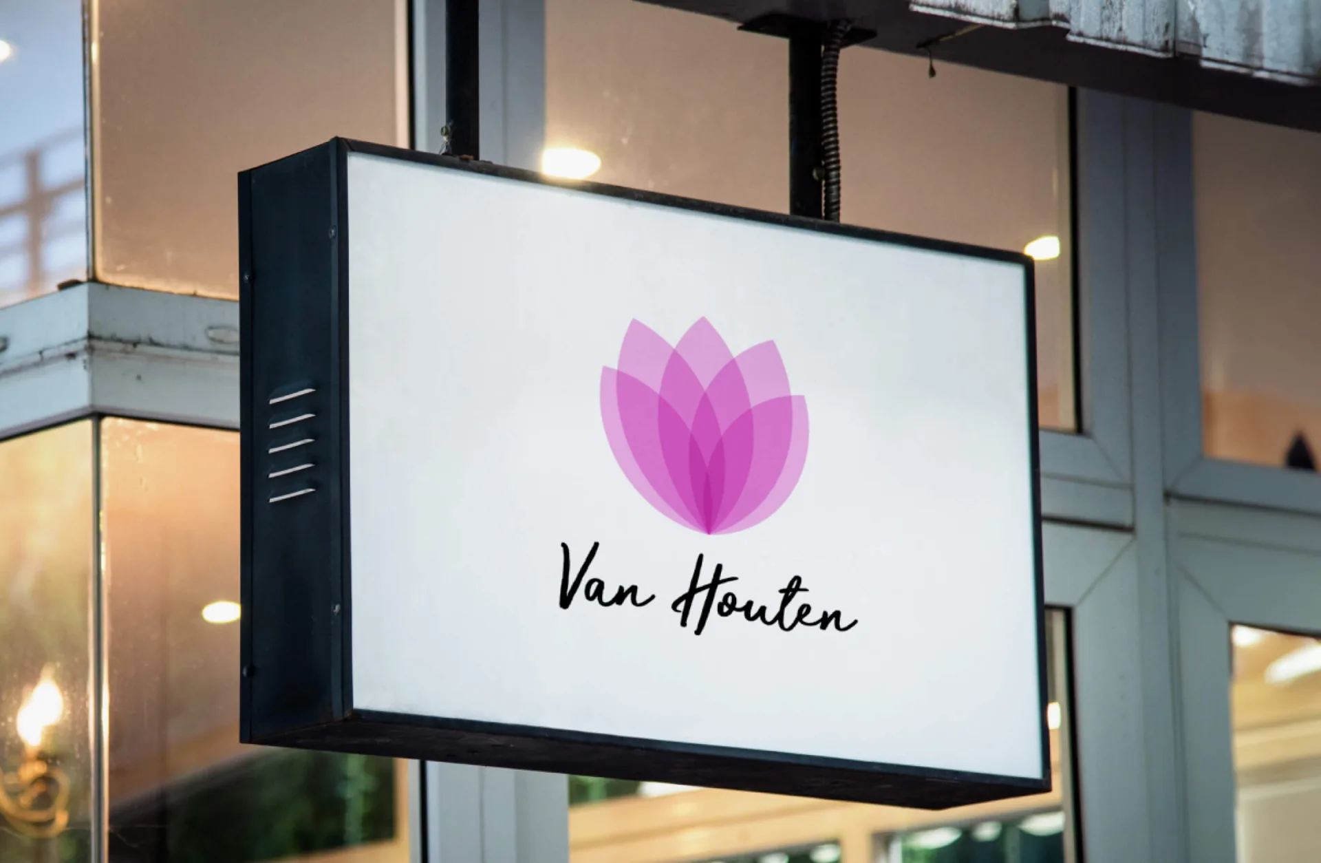 Van Houten flower shop branding