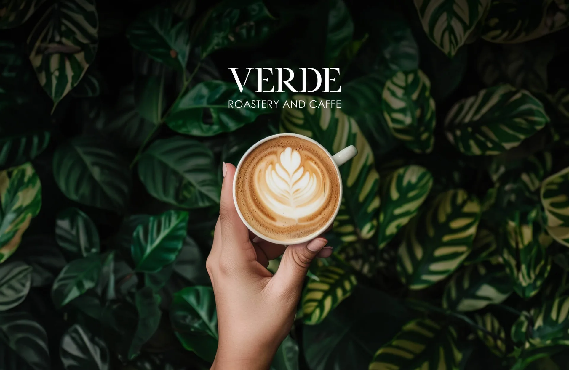 Verde coffee roastery branding