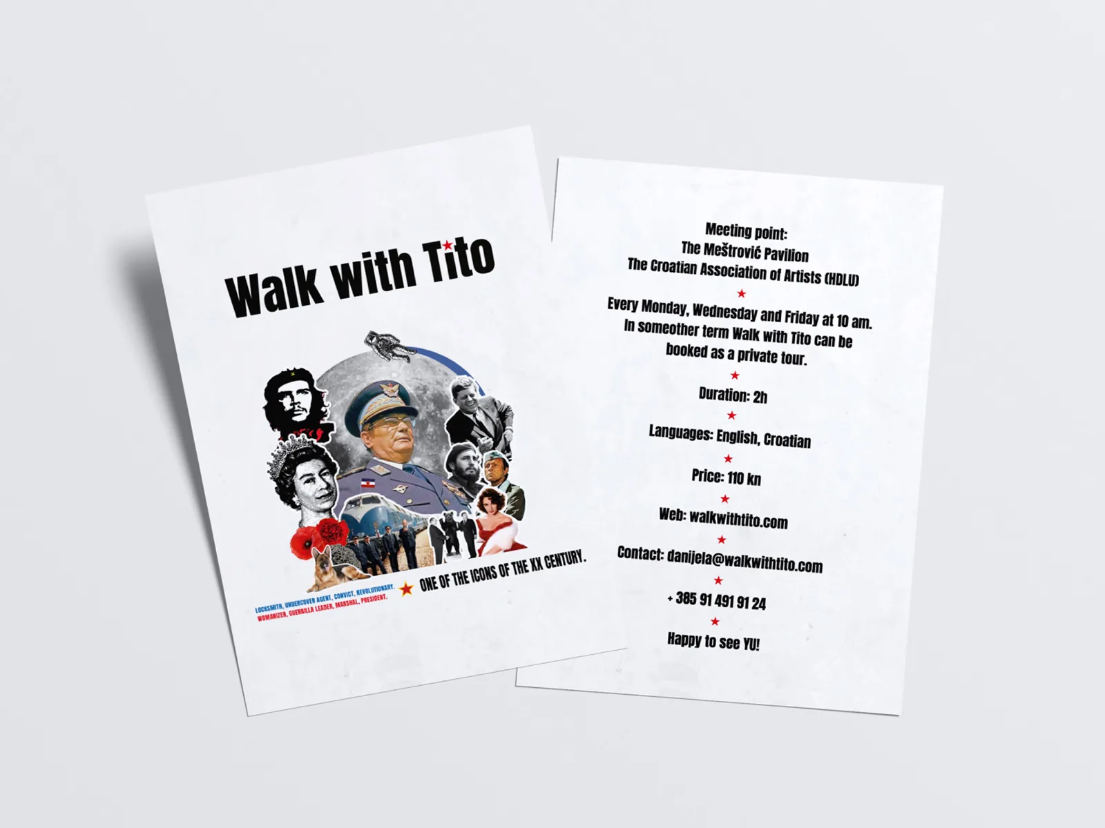 Walk with Tito vizualni identitet šetnje