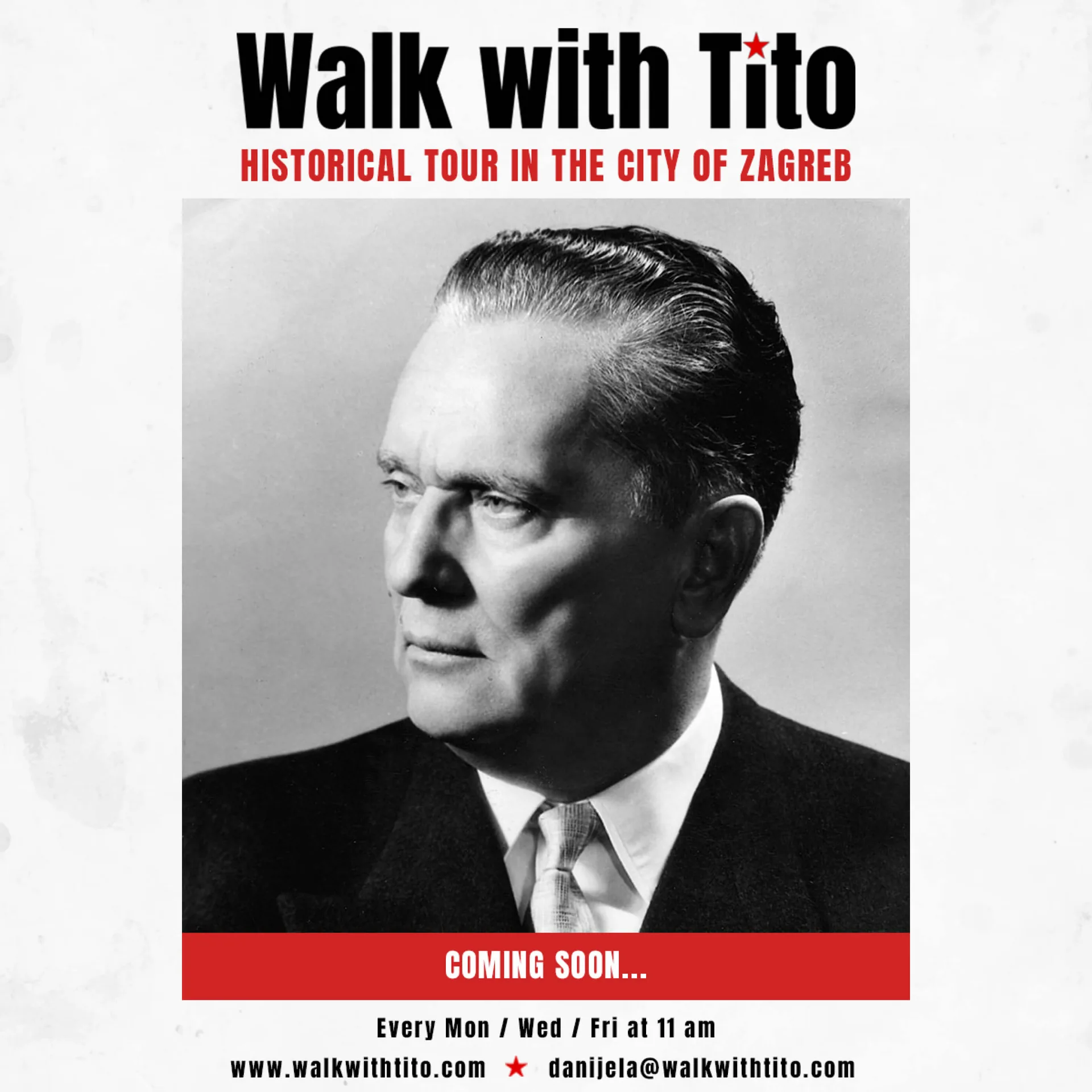 Ekrani Walk with Tito web-stranice
