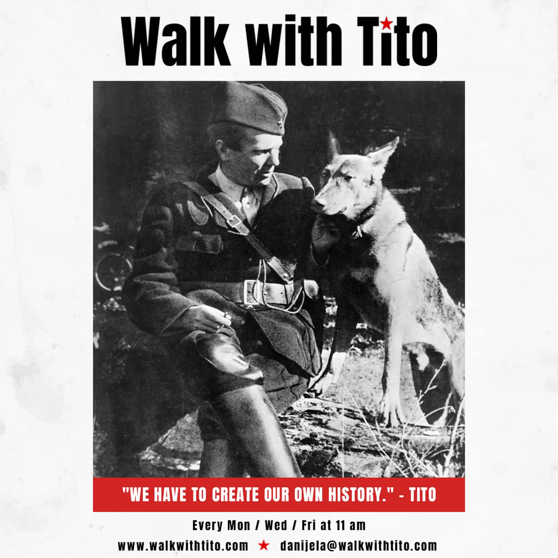 Walk with Tito brending